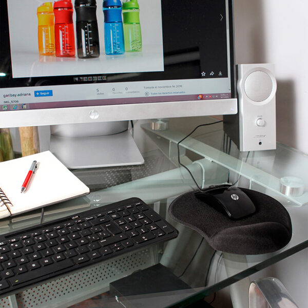 MOUSE PAD CON SOPORTE DE SILICÓN NEGRO DK-067N ( DK-067 / DK067 /  ) - Imagen 4