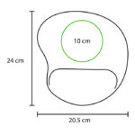 MOUSE PAD CON SOPORTE DE SILICÓN NEGRO DK-067N ( DK-067 / DK067 /  ) - Image 5