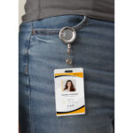 PORTA GAFETE METÁLICO PLATA EX-015S ( EX-015 / EX015 /  ) - Image 4