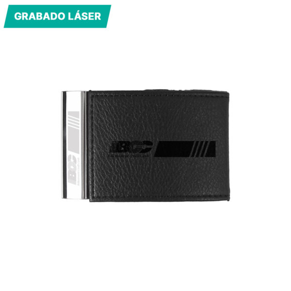PORTA TARJETAS CURVO NEGRO EX-018N ( EX-018 / EX018 /  ) - Imagen 2