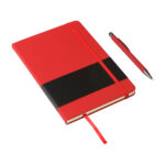 SET DE LIBRETA ANDHRA ROJO EX-065R ( EX-065 / EX065 / CON BOLÍGRAFO )