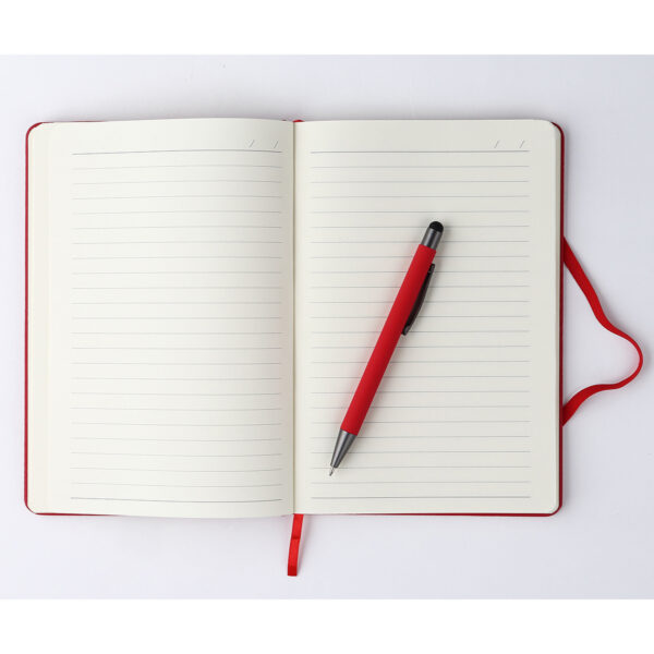 SET DE LIBRETA ANDHRA ROJO EX-065R ( EX-065 / EX065 / CON BOLÍGRAFO ) - Imagen 2