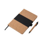 SET DE LIBRETA DELHI NEGRO EX-066N ( EX-066 / EX066 / LIBRETAS,CON BOLÍGRAFO,OFICINA )