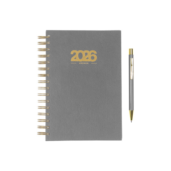 AGENDA DIARIA BERNETTI GRIS EX-082G ( EX-082 / EX082 / AGENDAS )