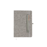 LIBRETA EJECUTIVA BEIGNON GRIS CLARO EX-089G ( EX-089 / EX089 / CON BOLÍGRAFO )