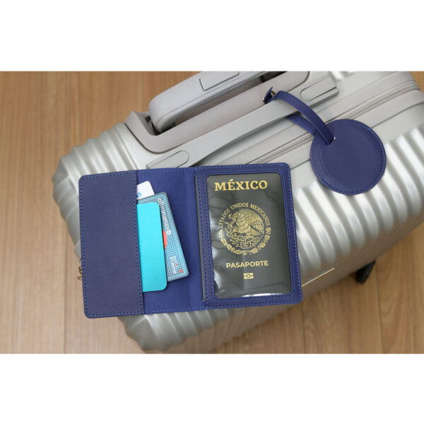 PORTA PASAPORTE SAUTENS GRIS EX-096G ( EX-096 / EX096 / ACCESORIOS DE VIAJE ) - Imagen 2