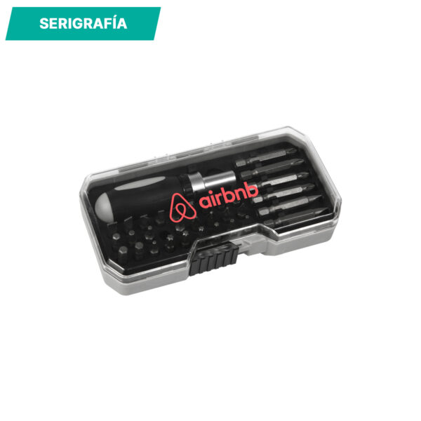 JUEGO DE DESARMADORES DARJAN GRIS HE-040G ( HE-040 / HE040 /  ) - Imagen 2