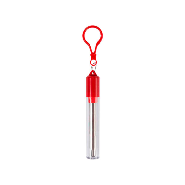 POPOTE METÁLICO ROJO HM-037R ( HM-037 / HM037 / ,CUBIERTOS )
