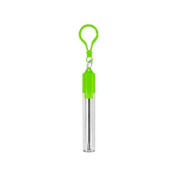 POPOTE METÁLICO VERDE HM-037V ( HM-037 / HM037 / ,CUBIERTOS )