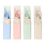 SET DE CUBIERTOS TEROI ROSA CLARO HM-046RS ( HM-046 / HM046 / CUBIERTOS,ALIMENTOS ) - Image 3