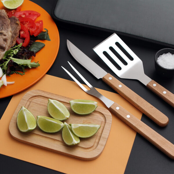 SET PARA BARBECUE NAIROBI GRIS HM-057G ( HM-057 / HM057 / COCINA,TABLAS ) - Imagen 3