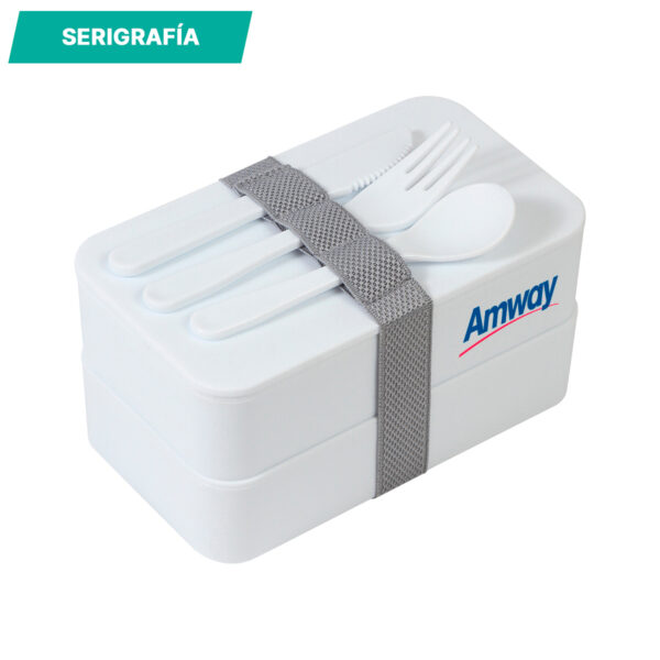 CONTENEDOR ANTIBACTERIAL BLANCO HM-059B ( HM-059 / HM059 / CONTENEDORES DE ALIMENTOS ) - Imagen 2