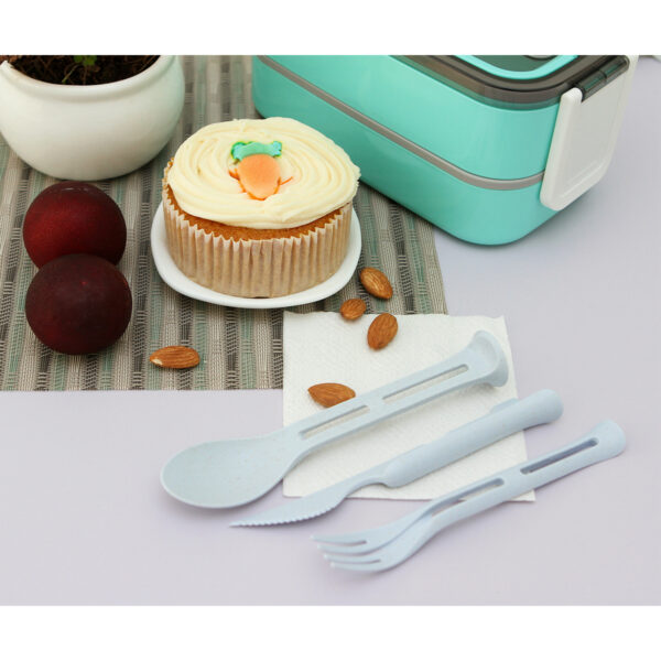 SET DE CUBIERTOS BEKASI VERDE CLARO HM-065V ( HM-065 / HM065 / CUBIERTOS,ALIMENTOS ) - Imagen 3