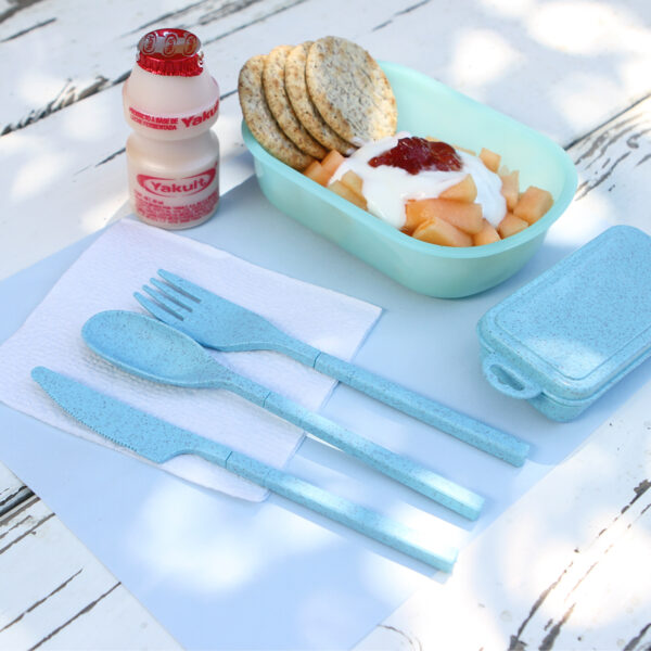 SET DE CUBIERTOS SERANG AZUL CLARO HM-066A ( HM-066 / HM066 / CUBIERTOS ) - Imagen 2