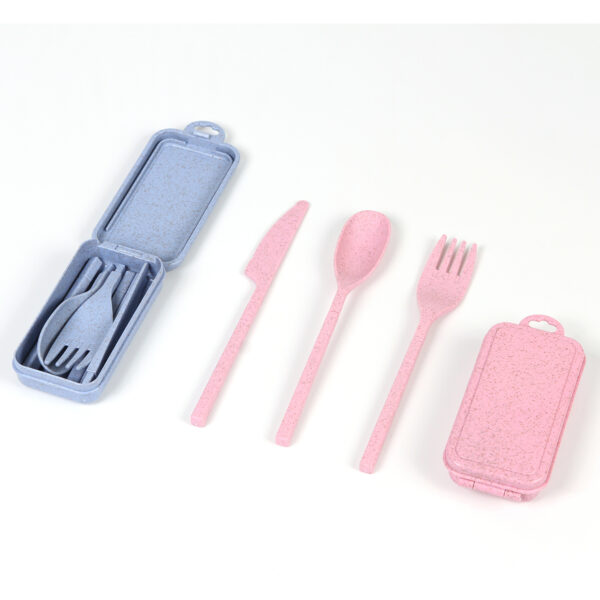 SET DE CUBIERTOS SERANG AZUL CLARO HM-066A ( HM-066 / HM066 / CUBIERTOS ) - Imagen 4