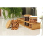 JUEGO DE CONTENEDORES HORKI BAMBÚ HM-087C ( HM-087 / HM087 / COCINA,CONTENEDORES DE ALIMENTOS ) - Image 2