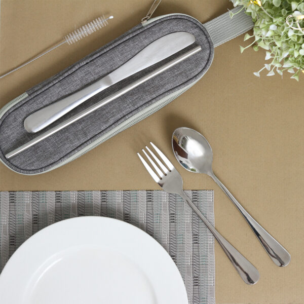 SET DE CUBIERTOS MILANO GRIS HM-091G ( HM-091 / HM091 / CUBIERTOS ) - Imagen 4