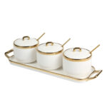 SET DE CONTENEDORES MARINCOLI BLANCO HM-094B ( HM-094 / HM094 / COCINA )