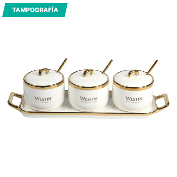 SET DE CONTENEDORES MARINCOLI BLANCO HM-094B ( HM-094 / HM094 / COCINA ) - Imagen 2