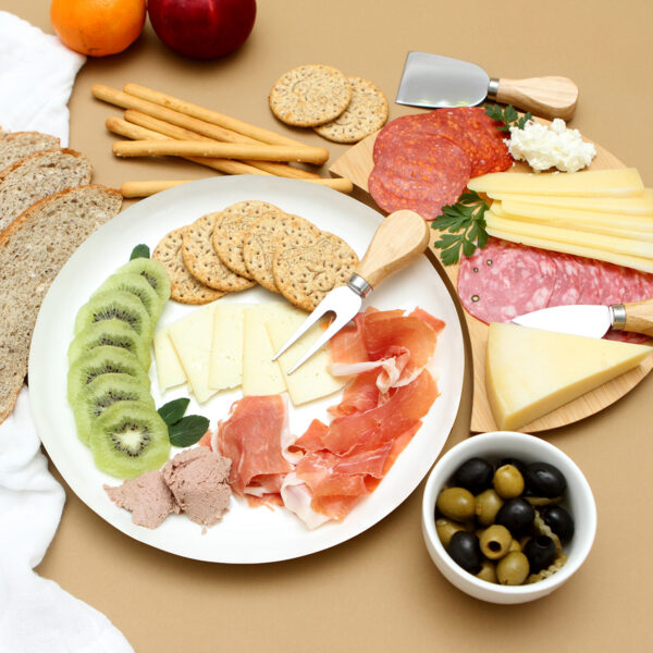 SET DE QUESOS RIZZUTO BLANCO HM-100B ( HM-100 / HM100 / COCINA,TABLAS,TABLAS DE QUESO Y SETS DE VINO ) - Imagen 3