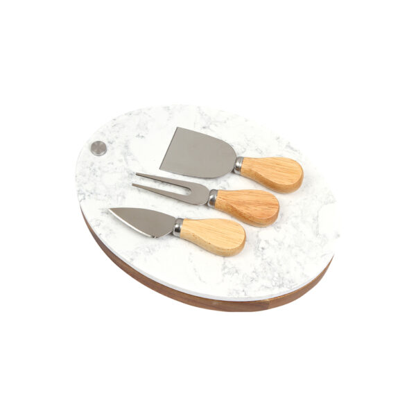 SET DE QUESOS PIKINE BLANCO HM-108B ( HM-108 / HM108 / TABLAS,TABLAS DE QUESO Y SETS DE VINO ) - Imagen 2