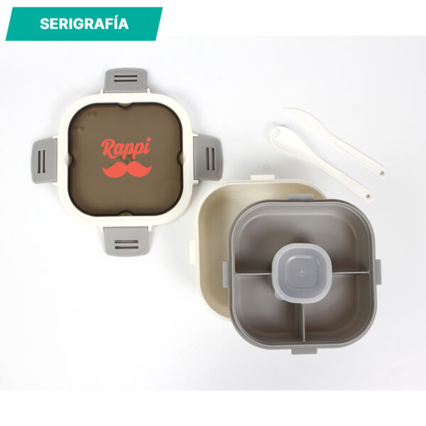CONTENEDOR SAHAM AZUL CLARO HM-114A ( HM-114 / HM114 / CONTENEDORES DE ALIMENTOS ) - Imagen 2
