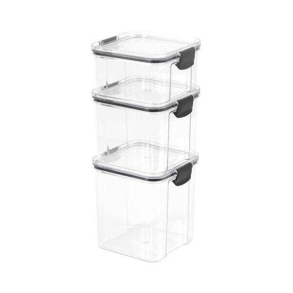 SET AGELLI NEGRO HM-118N ( HM-118 / HM118 / COCINA,CONTENEDORES DE ALIMENTOS )