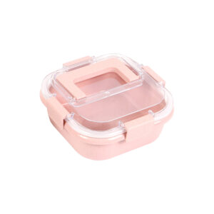 CONTENEDOR PAJALA ROSA CLARO HM-124RS ( HM-124 / HM124 / CONTENEDORES DE ALIMENTOS )