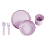 SET DE 5 PIEZAS NANGIS LILA HM-160M ( HM-160 / HM160 / CONTENEDORES DE ALIMENTOS )