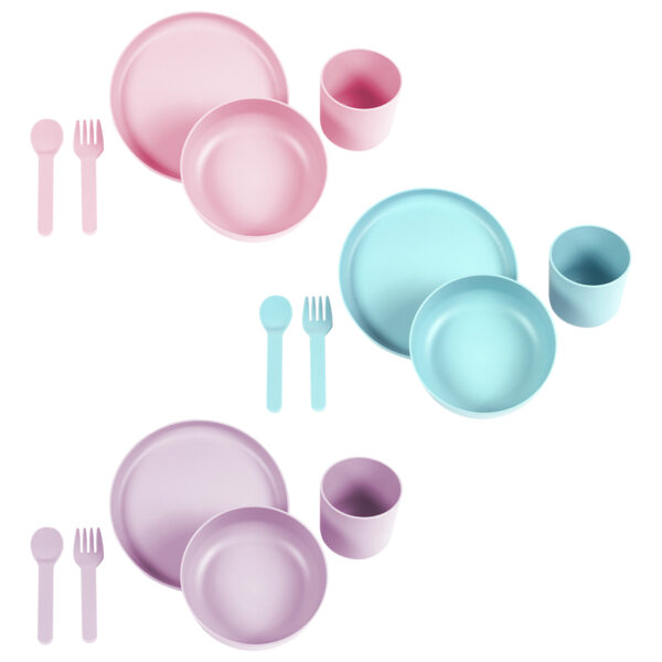 SET DE 5 PIEZAS NANGIS AZUL PASTEL HM-160A ( HM-160 / HM160 / CONTENEDORES DE ALIMENTOS ) - Imagen 2