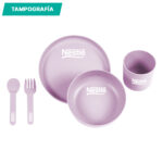 SET DE 5 PIEZAS NANGIS LILA HM-160M ( HM-160 / HM160 / CONTENEDORES DE ALIMENTOS ) - Image 3