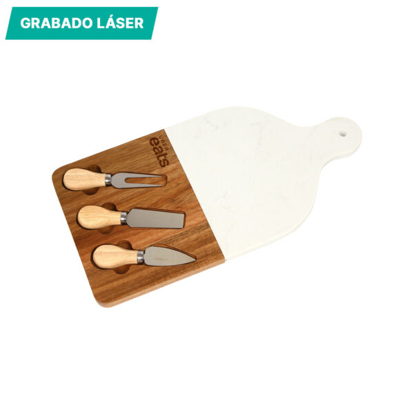 TABLA DE QUESOS CÉZY BLANCO HM-162B ( HM-162 / HM162 /  ) - Imagen 3