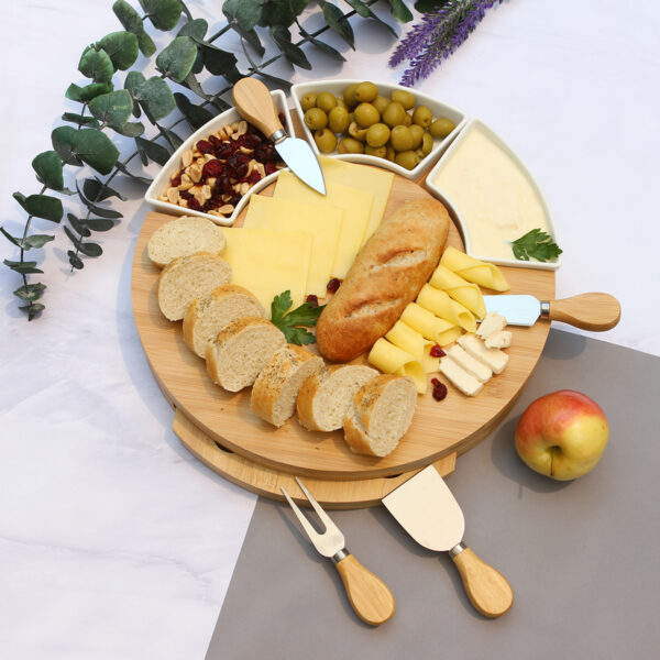 TABLA DE QUESOS VERON BAMBÚ HM-163C ( HM-163 / HM163 / COCINA,TABLAS ) - Imagen 2