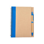 LIBRETA ECOLÓGICA MILÁN AZUL LB-002A ( LB-002 / LB002 / CON BOLÍGRAFO,ESPIRAL )
