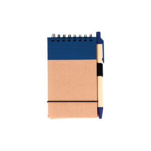LIBRETA ECOLÓGICA MARSELLA AZUL MARINO LB-003A ( LB-003 / LB003 / CON BOLÍGRAFO,ESPIRAL )