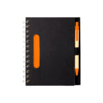 LIBRETA ECOLÓGICA SIDNEY NARANJA LB-005O ( LB-005 / LB005 / LIBRETAS,CON BOLÍGRAFO,ESPIRAL )