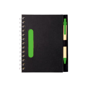 LIBRETA ECOLÓGICA SIDNEY VERDE LB-005V ( LB-005 / LB005 / LIBRETAS,CON BOLÍGRAFO,ESPIRAL )