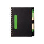 LIBRETA ECOLÓGICA SIDNEY VERDE LB-005V ( LB-005 / LB005 / LIBRETAS,CON BOLÍGRAFO,ESPIRAL )