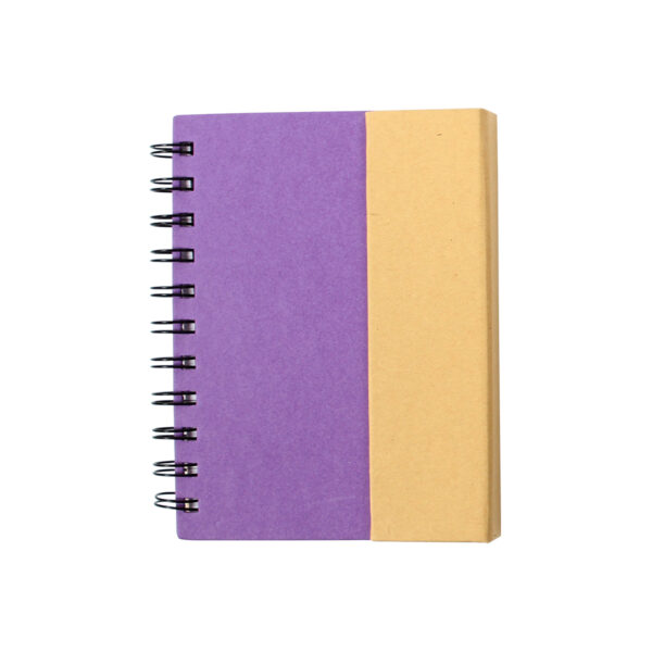 LIBRETA ECOLÓGICA GÉNOVA MORADO LB-010M ( LB-010 / LB010 / ECOLÓGICAS,CON BOLÍGRAFO,ESPIRAL )