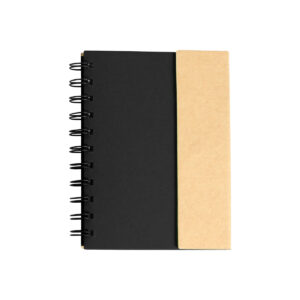 LIBRETA ECOLÓGICA GÉNOVA NEGRO LB-010N ( LB-010 / LB010 / ECOLÓGICAS,CON BOLÍGRAFO,ESPIRAL )