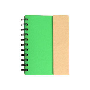 LIBRETA ECOLÓGICA GÉNOVA VERDE LB-010V ( LB-010 / LB010 / ECOLÓGICAS,CON BOLÍGRAFO,ESPIRAL )