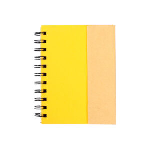 LIBRETA ECOLÓGICA GÉNOVA AMARILLO LB-010Y ( LB-010 / LB010 / ECOLÓGICAS,CON BOLÍGRAFO,ESPIRAL )