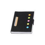 MINI LIBRETA ECOLÓGICA PAMPLONA NEGRO LB-018N ( LB-018 / LB018 / LIBRETAS,CON BOLÍGRAFO )