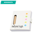 MINI LIBRETA ECOLÓGICA PAMPLONA CARTON LB-018C ( LB-018 / LB018 / LIBRETAS,CON BOLÍGRAFO ) - Image 3