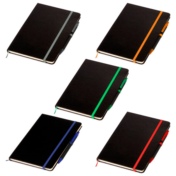 LIBRETA INDUS GRIS LB-030G ( LB-030 / LB030 / CON BOLÍGRAFO ) - Imagen 3