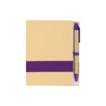 LIBRETA ECOLÓGICA MORADO LB-033M ( LB-033 / LB033 / LIBRETAS,ECOLÓGICAS,CON BOLÍGRAFO )