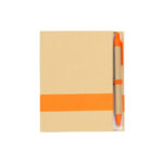LIBRETA ECOLÓGICA NARANJA LB-033O ( LB-033 / LB033 / LIBRETAS,ECOLÓGICAS,CON BOLÍGRAFO )