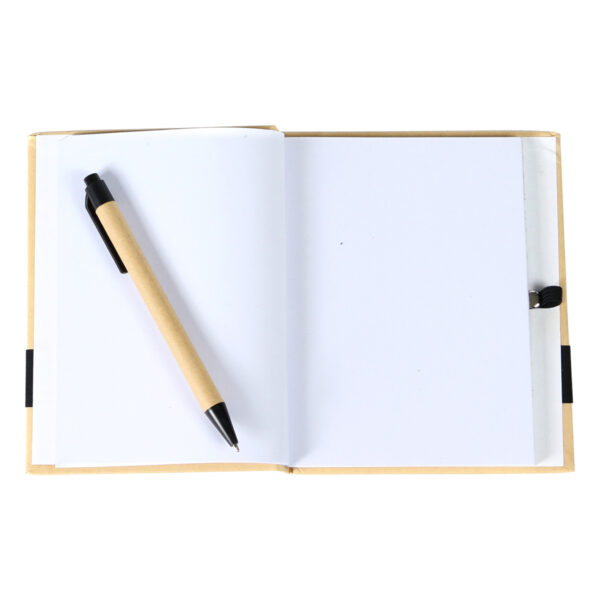 LIBRETA ECOLÓGICA NEGRO LB-033N ( LB-033 / LB033 / LIBRETAS,ECOLÓGICAS,CON BOLÍGRAFO ) - Imagen 3