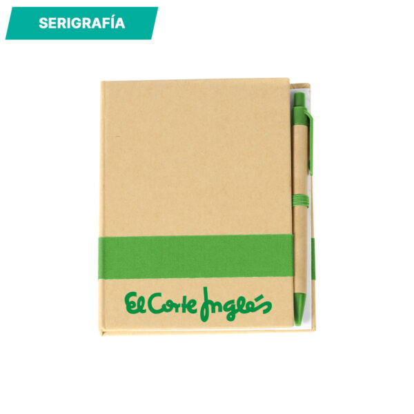 LIBRETA ECOLÓGICA NEGRO LB-033N ( LB-033 / LB033 / LIBRETAS,ECOLÓGICAS,CON BOLÍGRAFO ) - Imagen 2