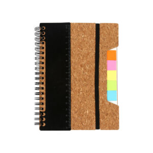 LIBRETA TIPO CORCHO NEGRO LB-044N ( LB-044 / LB044 / LIBRETAS,ESPIRAL )